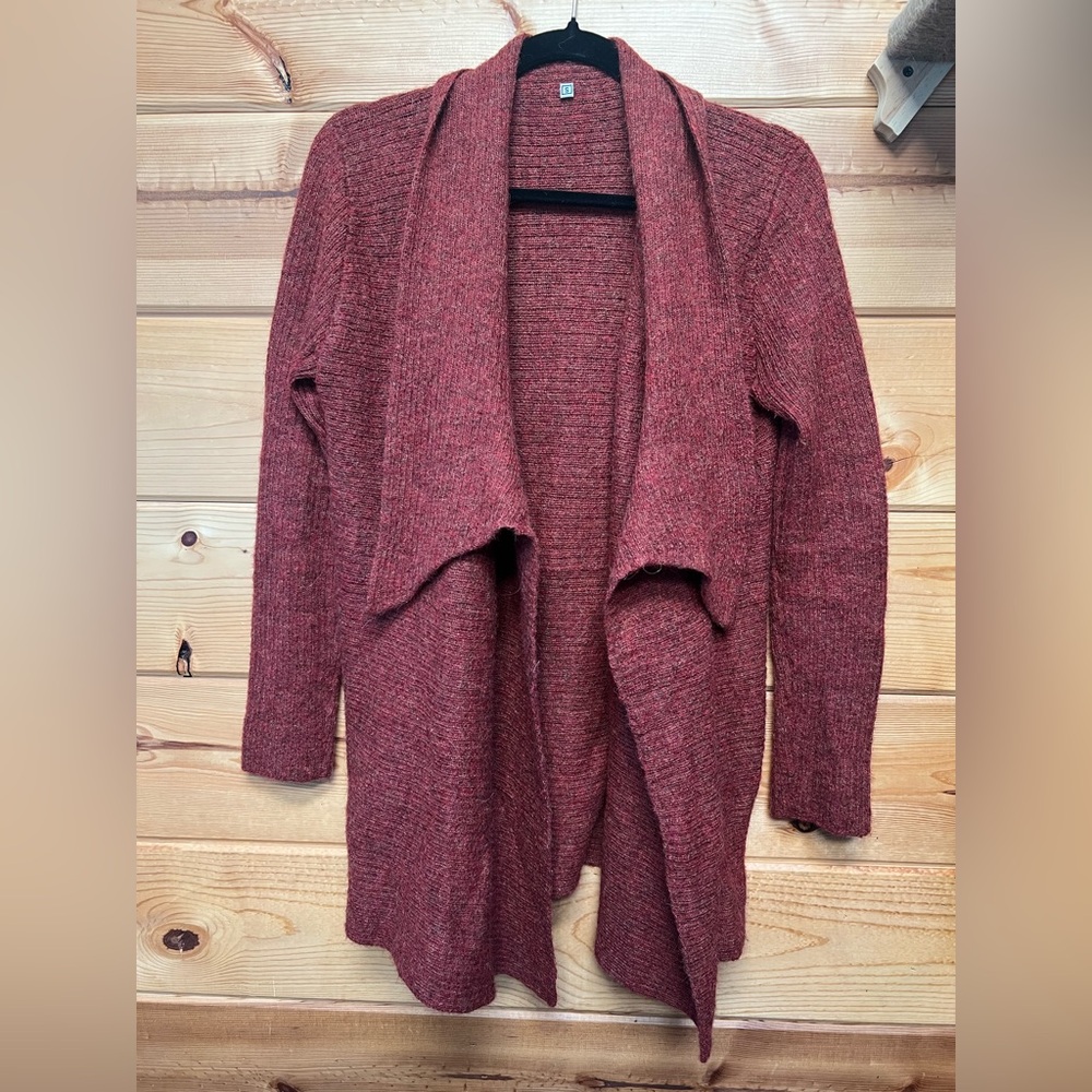 Women’s Rust 100% Alpaca Cardigan